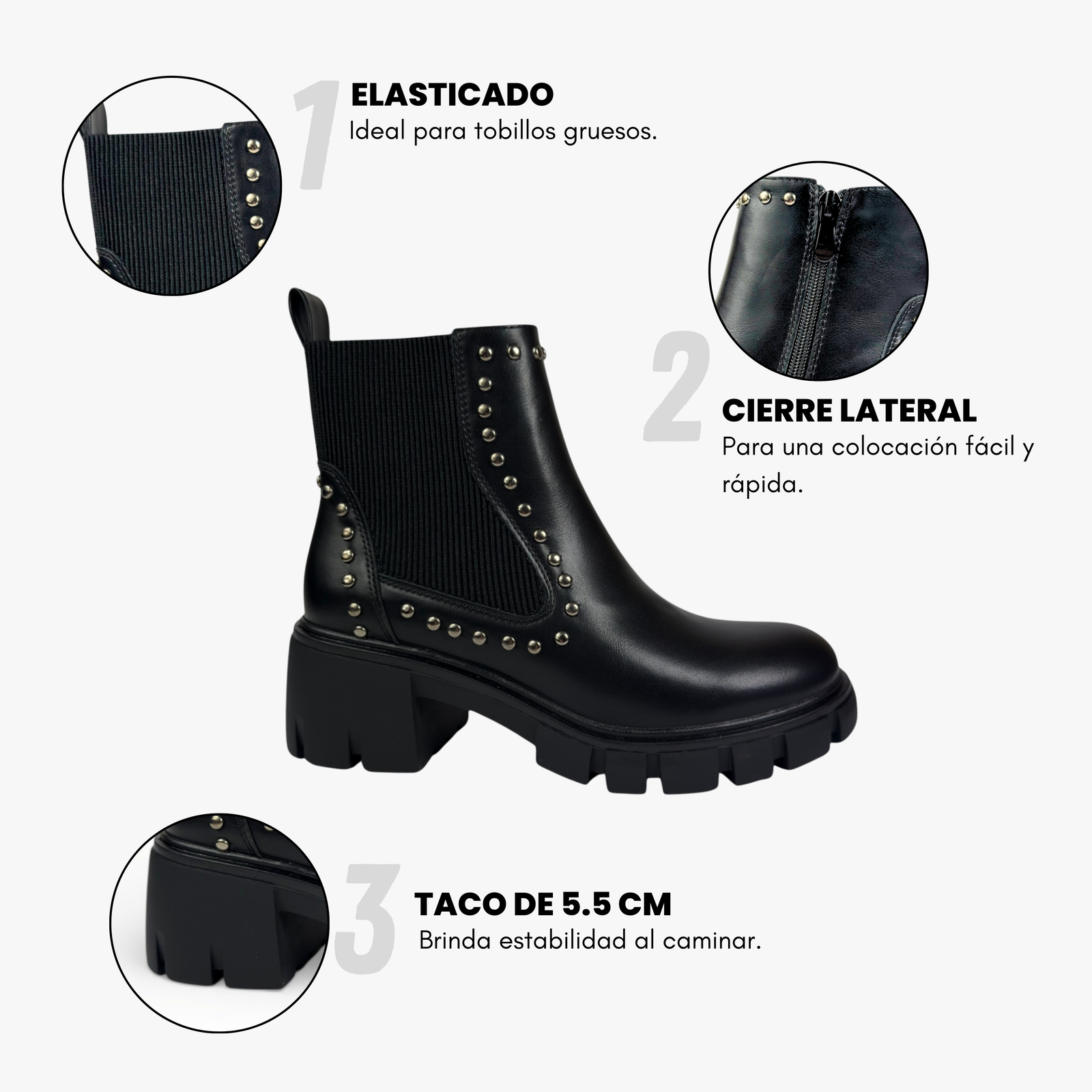 Botines Rebel ®: Estilo audaz y comodidad para cada paso